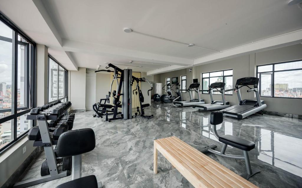 Fitness centrum a/nebo fitness zařízení v ubytování SOHO Residence