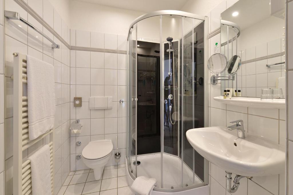 Koupelna v ubytování Hotel Stadt Hameln