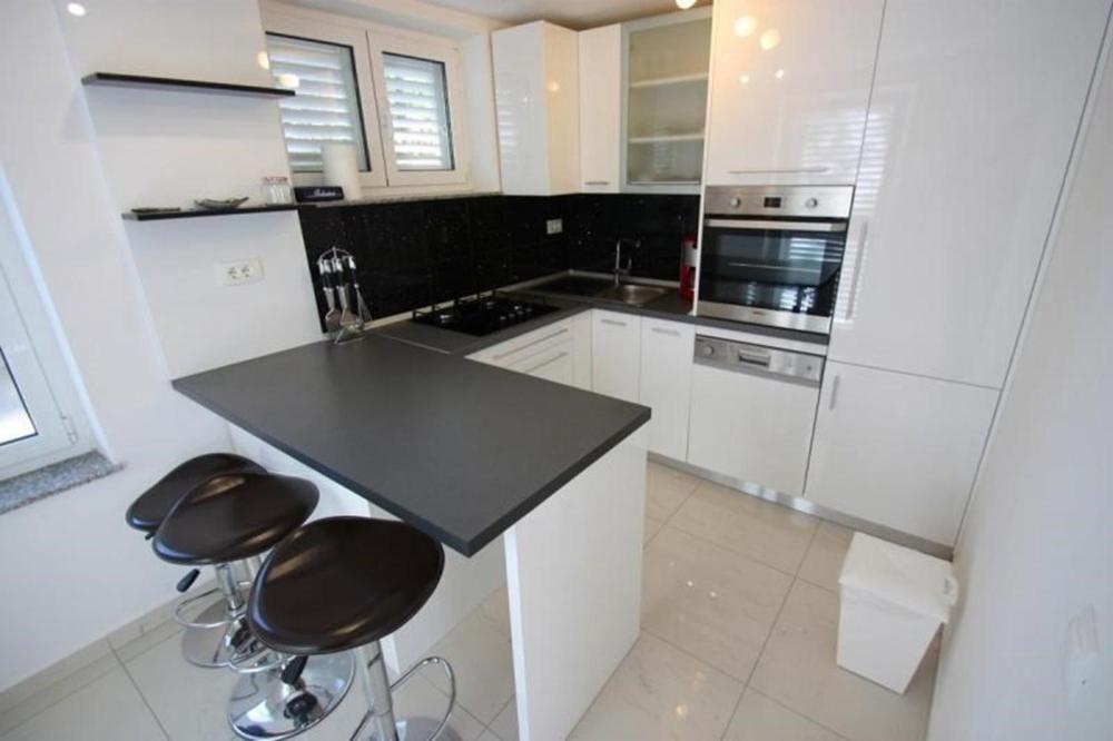 Kuchyň nebo kuchyňský kout v ubytování Crikvenica Apartment 24