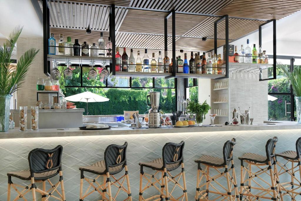Lounge nebo bar v ubytování Hotel Acapulco