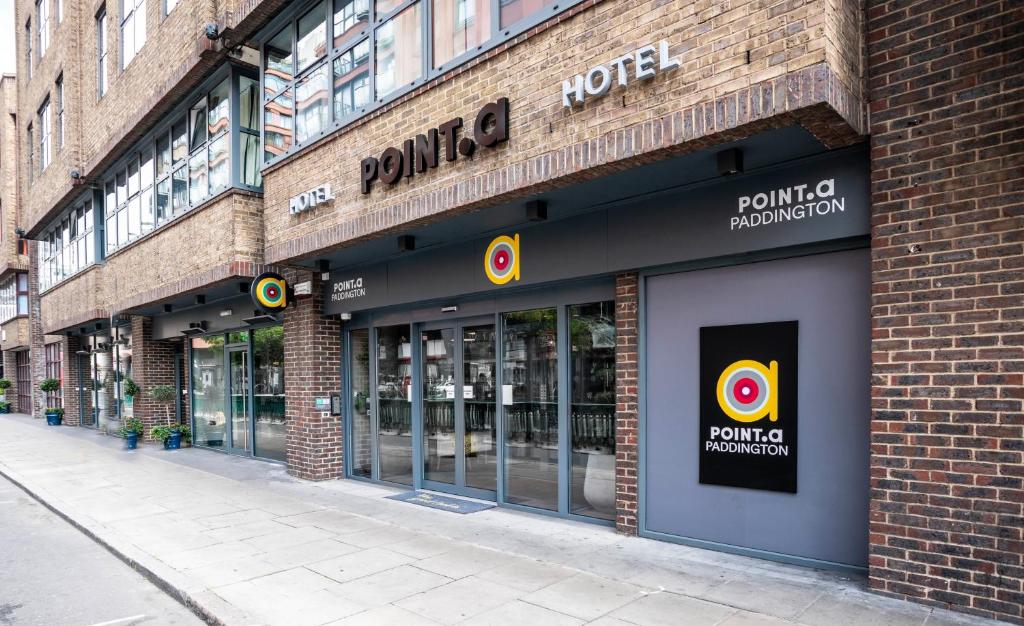 a paulo outpost store on a city street at Point A Hotel London Paddington in London