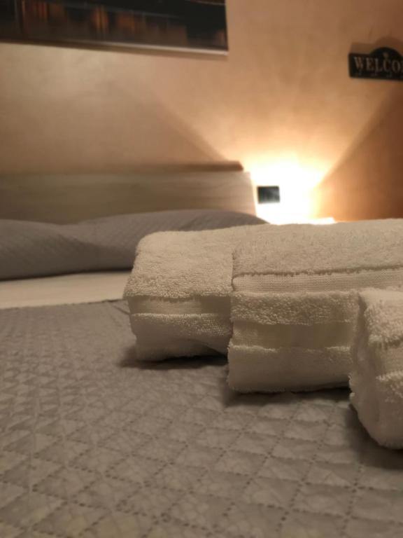 Postel nebo postele na pokoji v ubytování casa TRE19