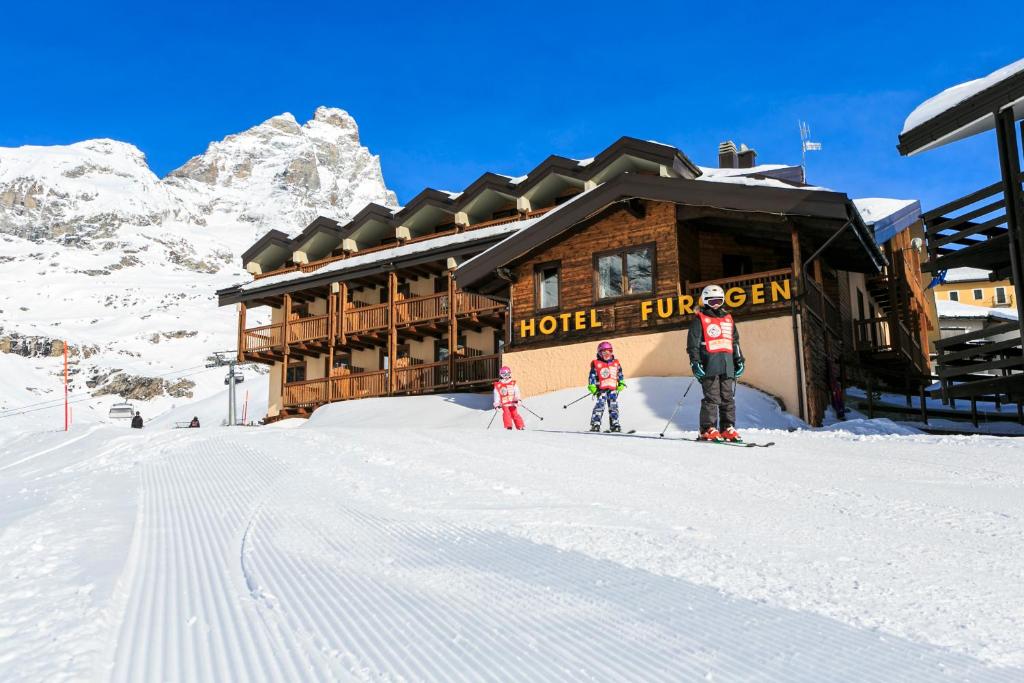 Hotel Meublé Furggen v zime