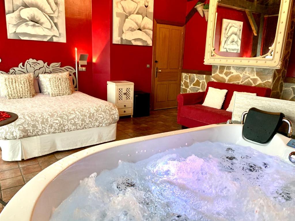 Akla La Casa del Puente - Jacuzzi privado en la habitación en Soba