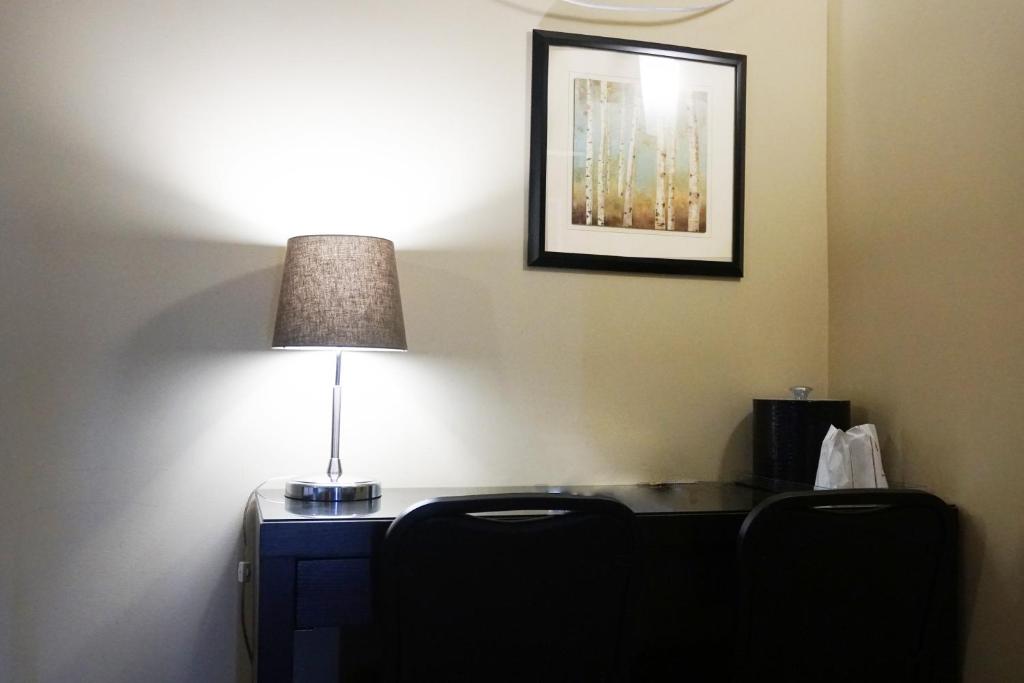 Posezení v ubytování Motel des Cèdres