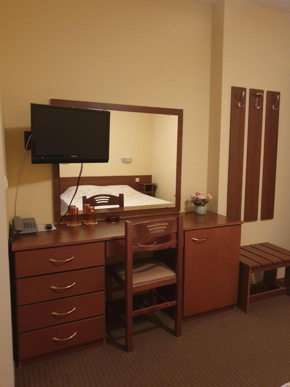 TV a/nebo společenská místnost v ubytování Guesthouse Kiritsovi