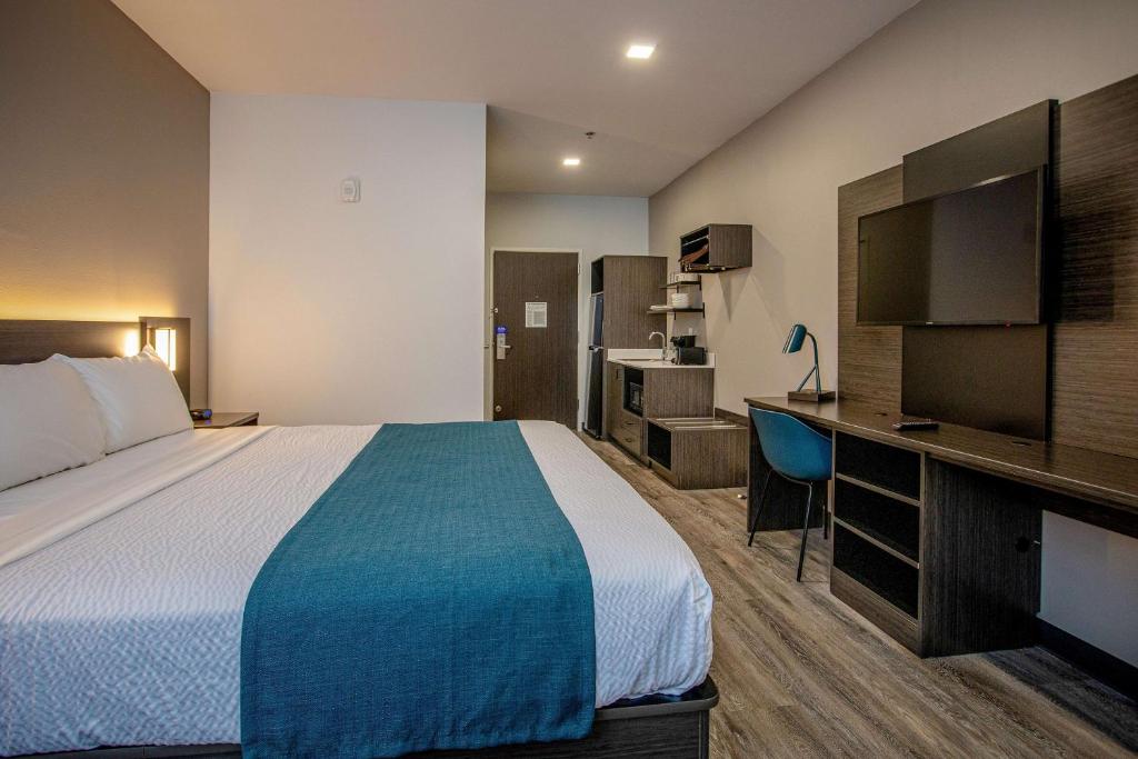 Postel nebo postele na pokoji v ubytování Motel 6 North Platte - East