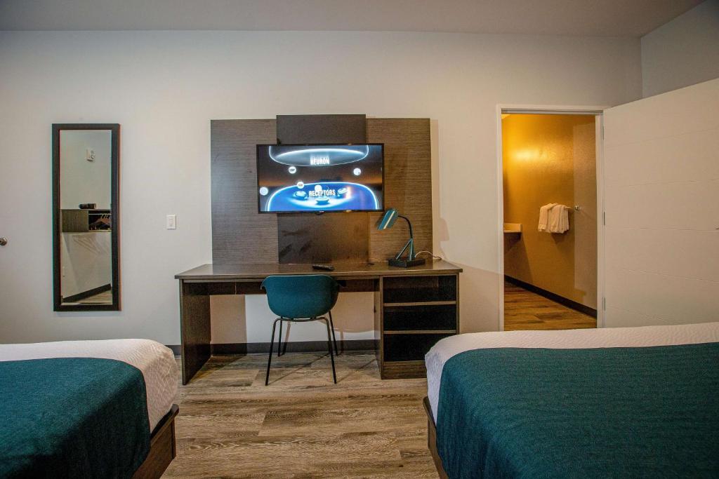 Postel nebo postele na pokoji v ubytování Motel 6 North Platte - East