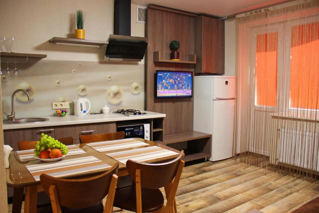 Kuchyň nebo kuchyňský kout v ubytování Molex Apartments 3