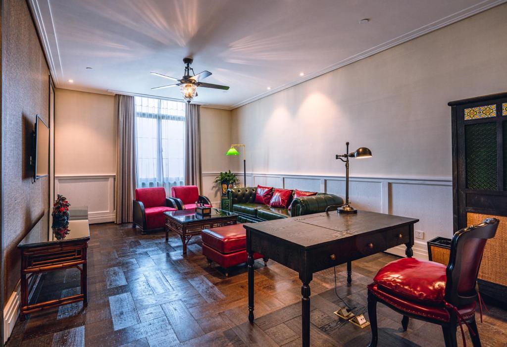 Posezení v ubytování Guangzhou Nansha Stone Inn