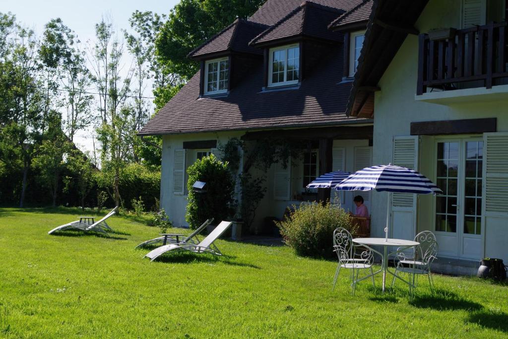 Zahrada ubytování Bed and Breakfast Saultchevreuil, au Mont Saint Michel