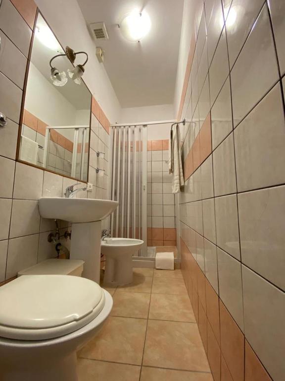 Koupelna v ubytování Hotel Il Papavero