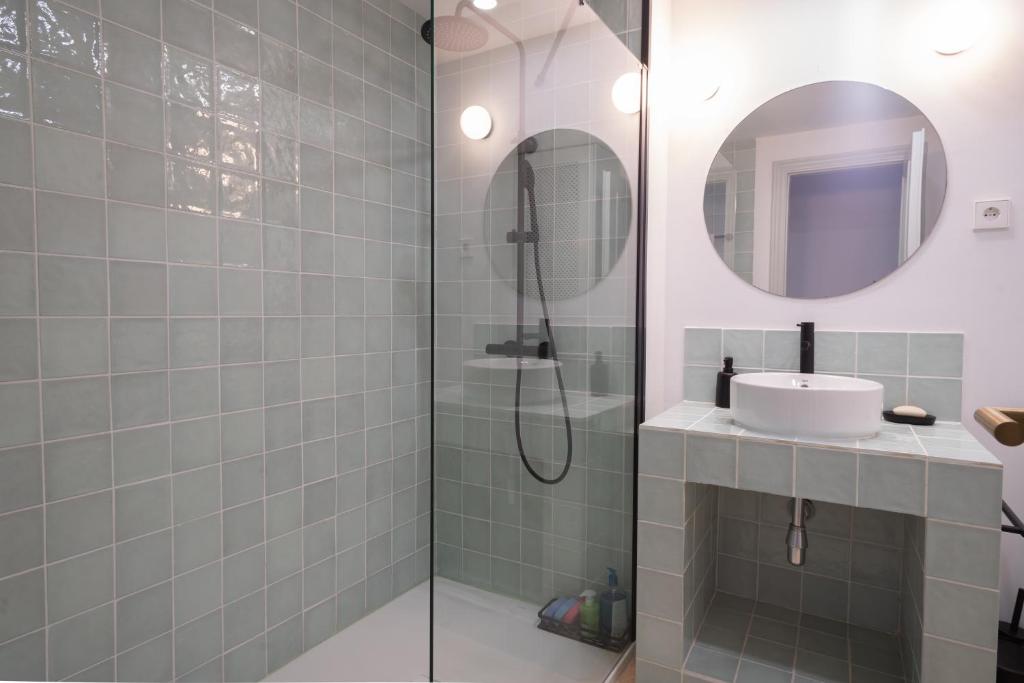 Kúpeľňa v ubytovaní 3+1 bed apartment, 100m away from the beach