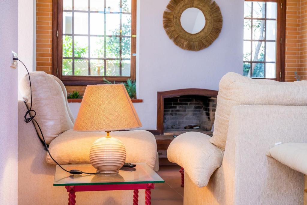 A seating area at Villa Beach Palmitos
