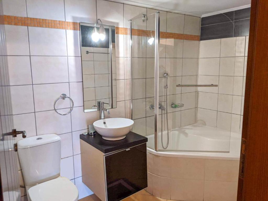 Koupelna v ubytování Sun Villa