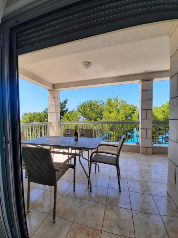 Balkón nebo terasa v ubytování Apartments Simic Makarska
