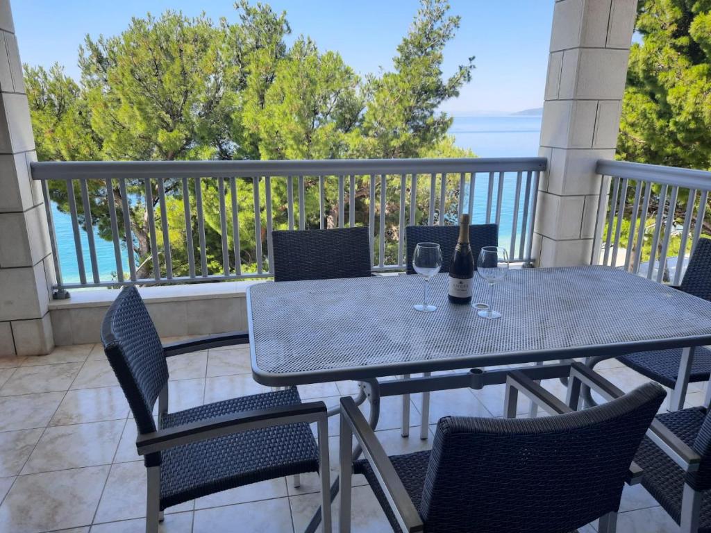 Balkón nebo terasa v ubytování Apartments Simic Makarska