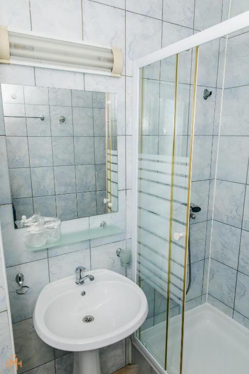 Koupelna v ubytování Meridian Costinești