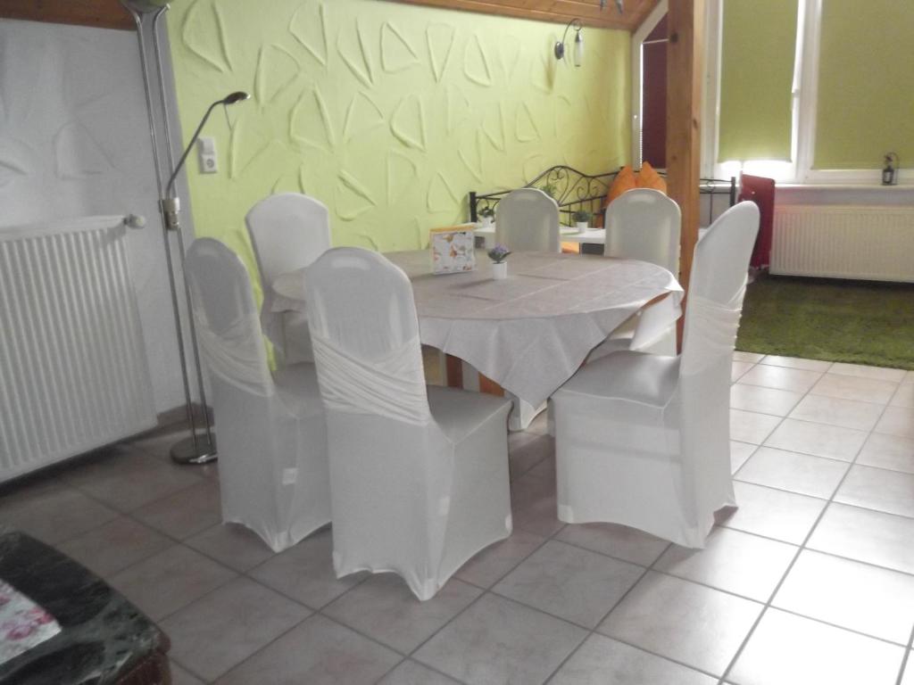 Posezení v ubytování Ferienwohnung Feist