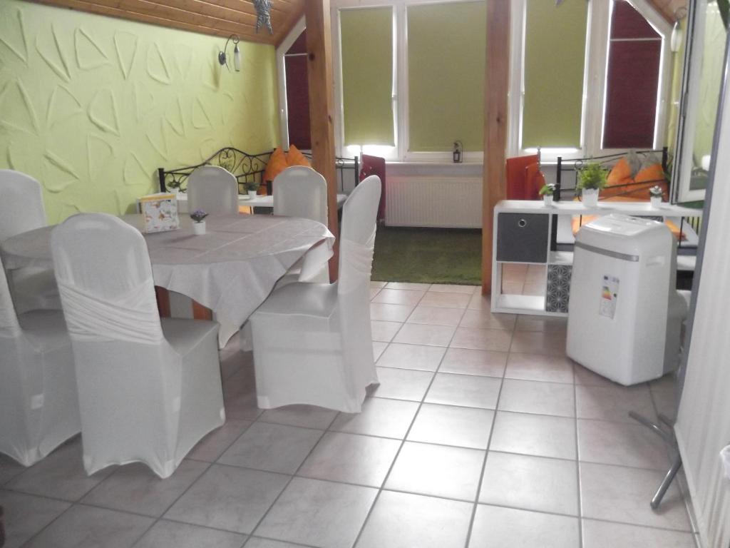 Posezení v ubytování Ferienwohnung Feist