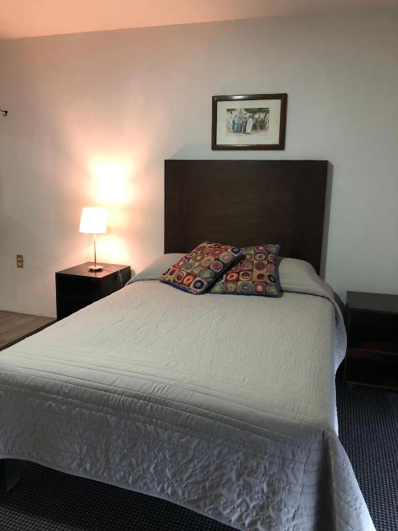 Postel nebo postele na pokoji v ubytování Hotel lit Guadalajara