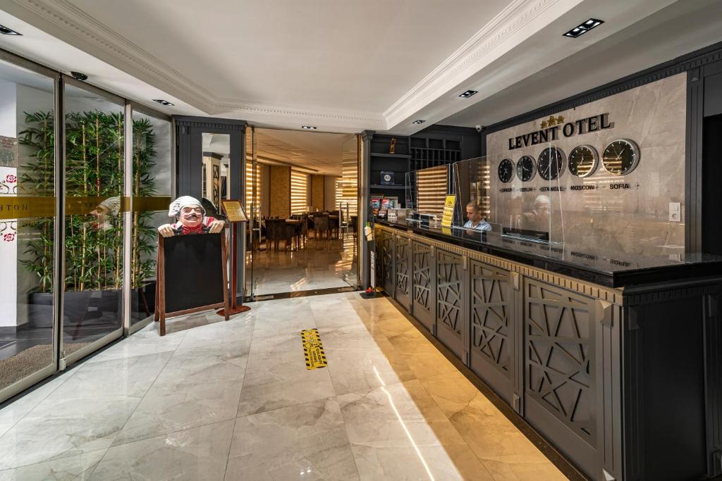 Lounge nebo bar v ubytování Levent Hotel Istanbul
