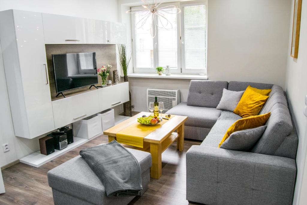 Posezení v ubytování Apartment in downtown