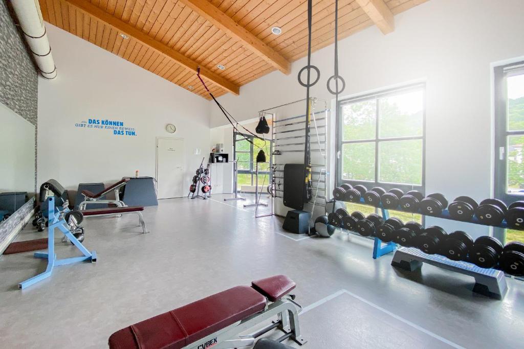 Het fitnesscentrum en/of fitnessfaciliteiten van aktiv Sporthotel Sächsische Schweiz