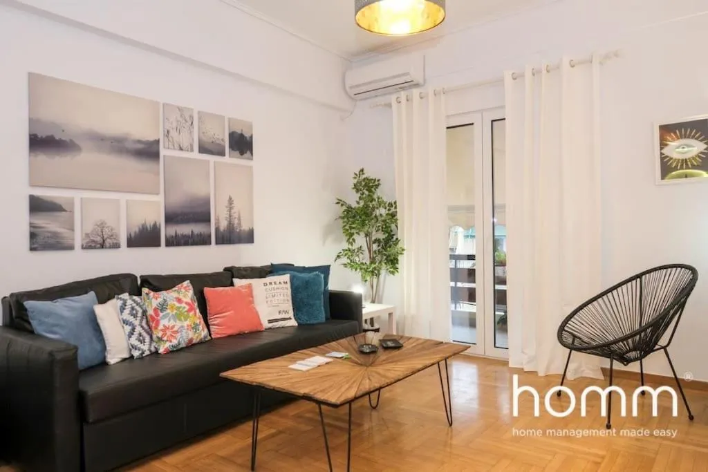 Bohemian homm Flat in Pagkrati, Spirou Merkouri st, Athens, Greece