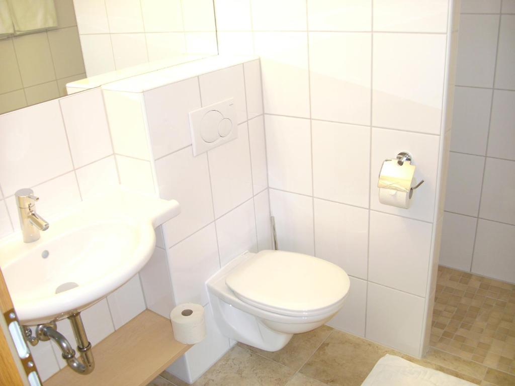 Koupelna v ubytování Hirzingerhof