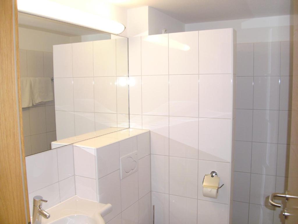 Koupelna v ubytování Hirzingerhof
