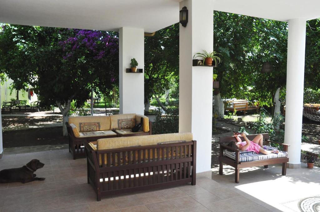 Posezení v ubytování San Simon Hotel