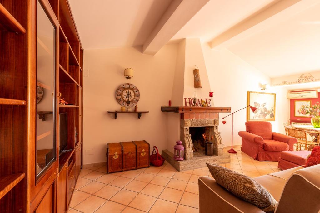A seating area at Vacanze al Mare Patrizia's Sweet Home