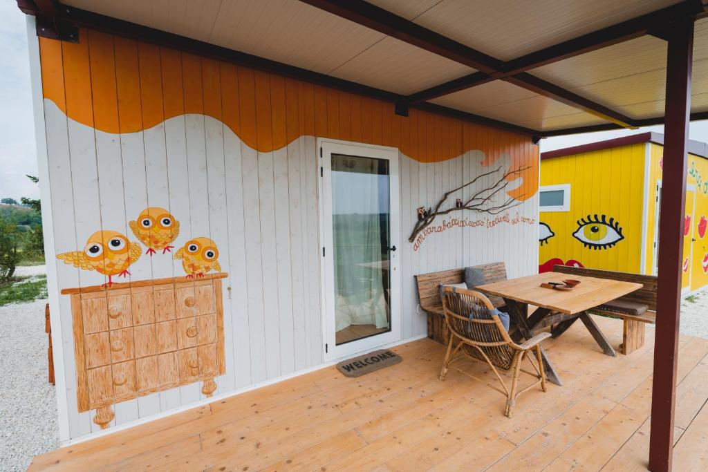 Balkón nebo terasa v ubytování Colle Regnano