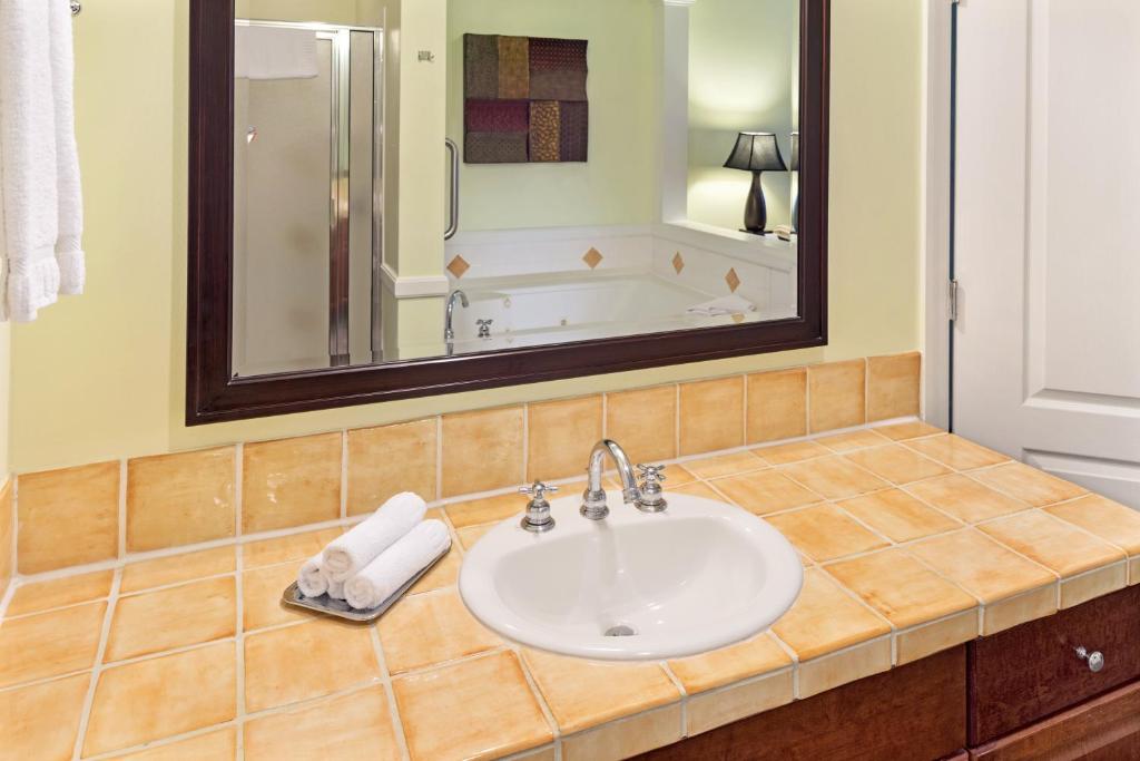 Koupelna v ubytování Hilton Vacation Club Grand Beach Orlando