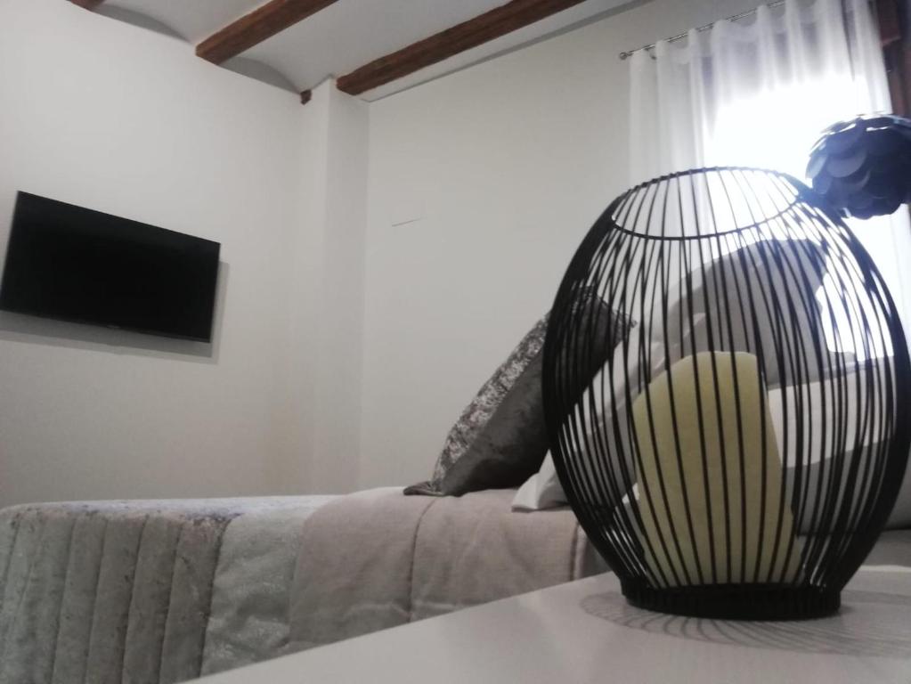 TV a/nebo společenská místnost v ubytování Palacete La Casa del Abuelo