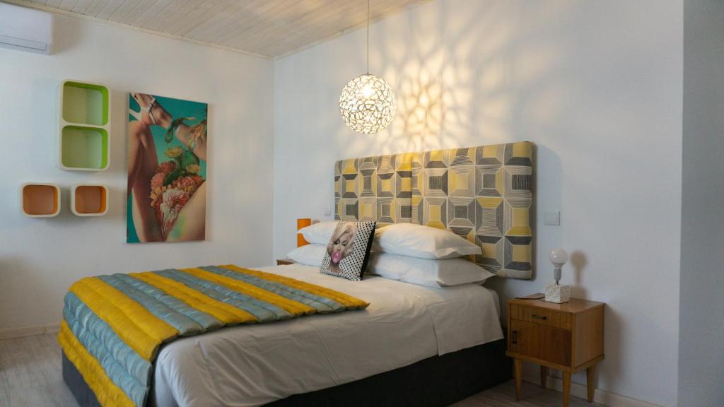 Cama o camas de una habitación en Casa da Almoinha