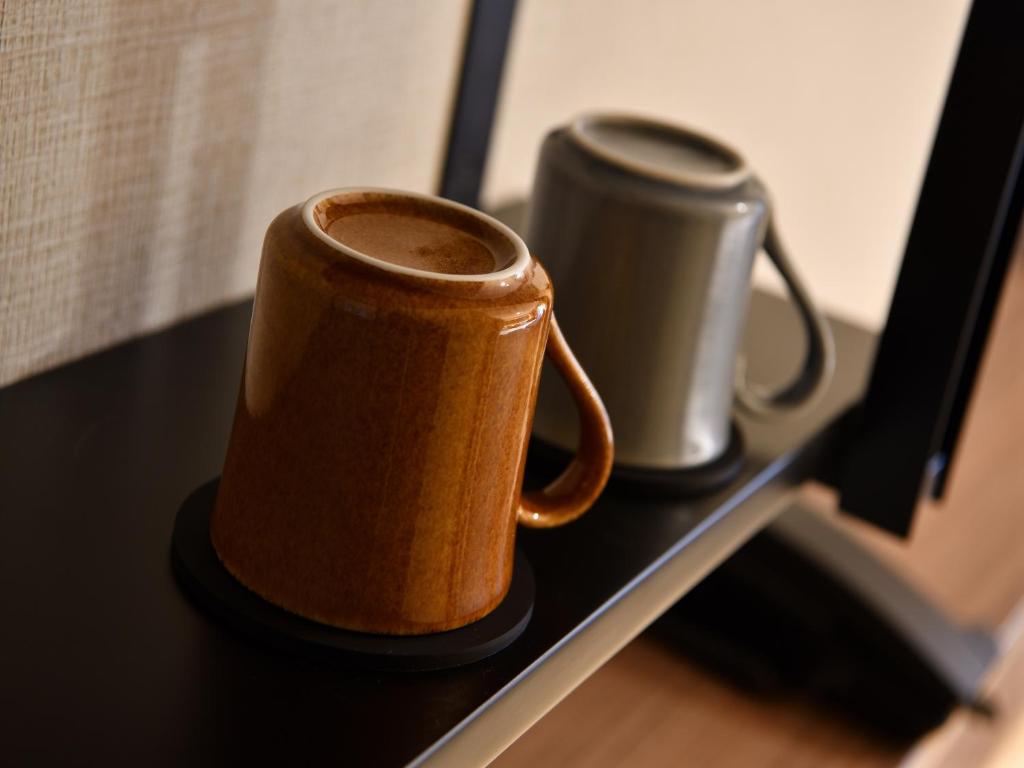 Příslušenství pro přípravu čaje a kávy v ubytování Hotel Keihan Sendai