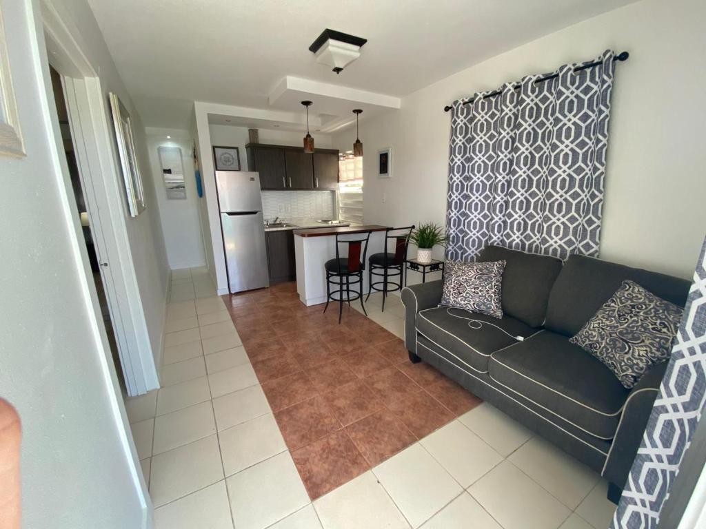 Kuchyň nebo kuchyňský kout v ubytování Mar Bonita Beach Apartment