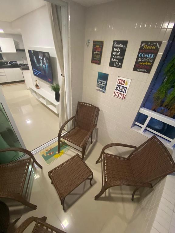  Estiloso flat na praia do Bessa em João Pessoa