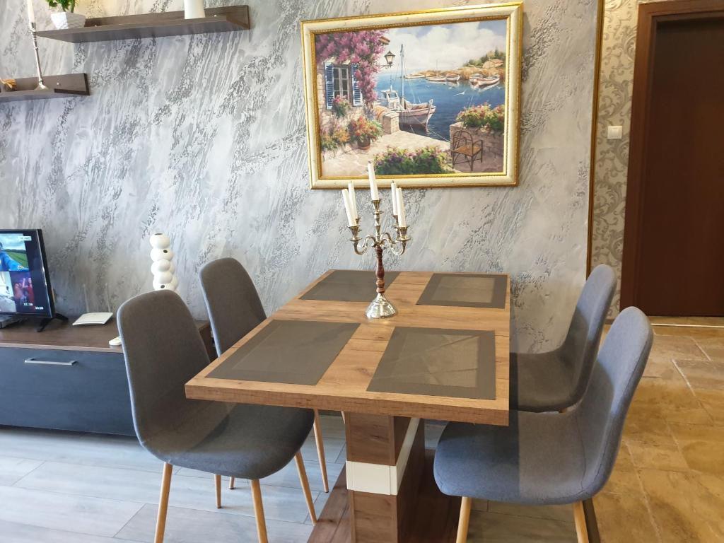 Posezení v ubytování MitProt Panorama Bay 2 luks apartment 102
