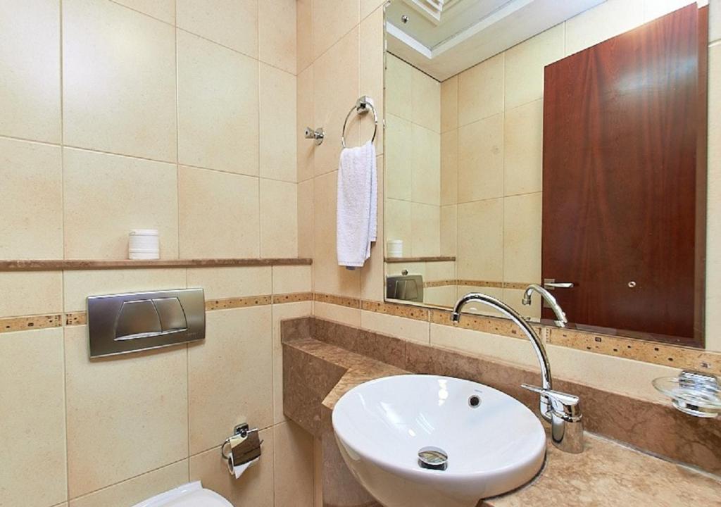 Koupelna v ubytování Mughal Suites