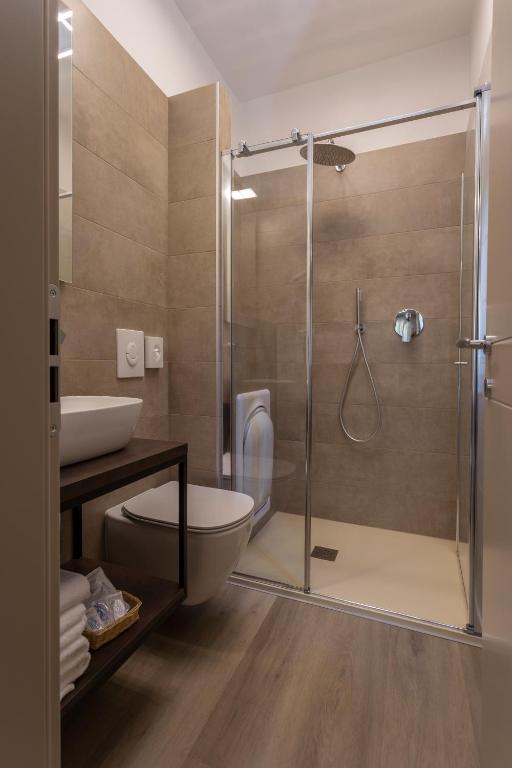 Koupelna v ubytování Hotel Veronesi