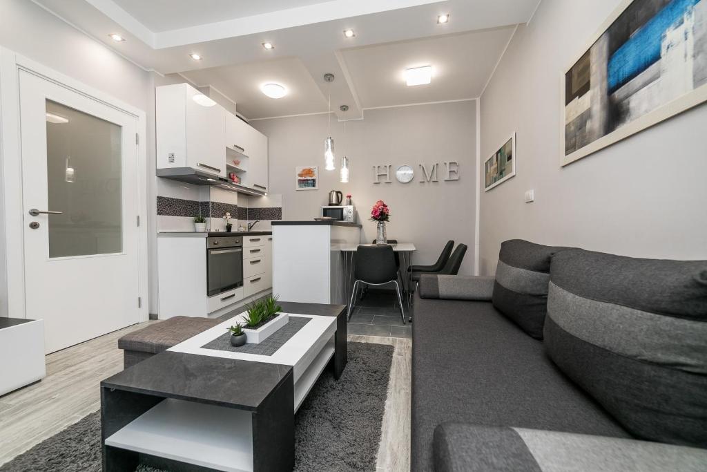 Η κουζίνα ή μικρή κουζίνα στο Gray Luxe