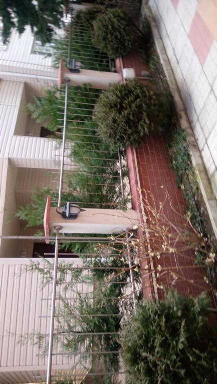A garden outside Apartment in Complex TARA