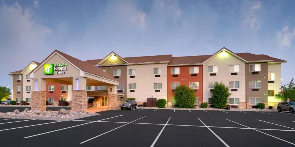 a rendering of a hotel with a parking lot at Holiday Inn Express & Suites Sandy - South Salt Lake City, an IHG Hotel in Sandy