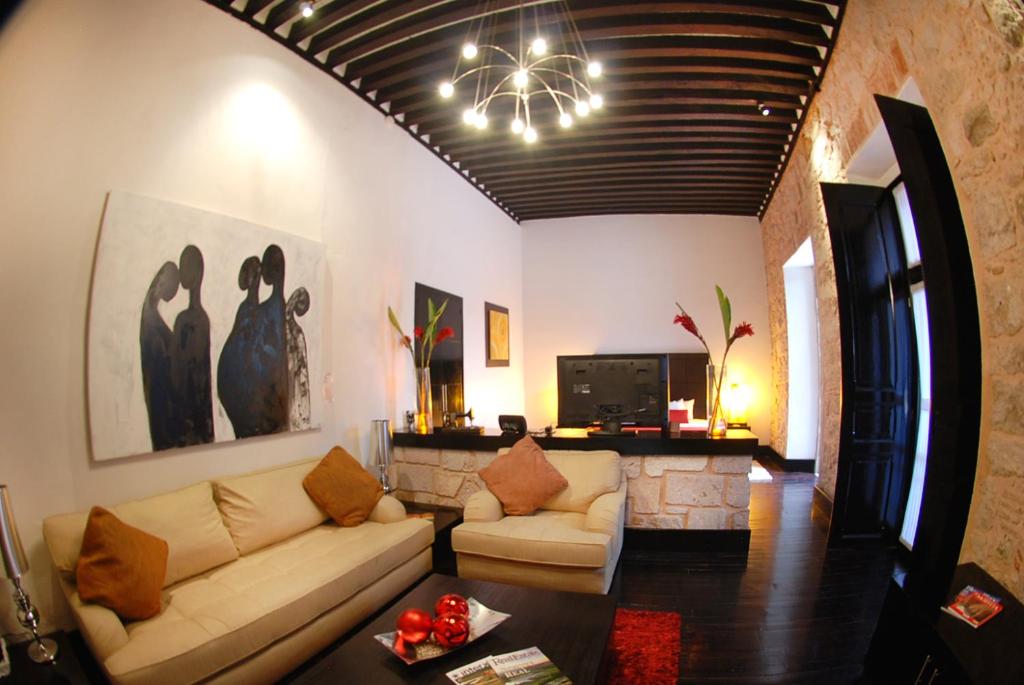 Posezení v ubytování Cantera 10 Hotel Boutique