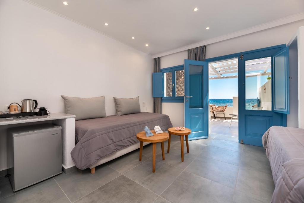 Postelja oz. postelje v sobi nastanitve Sigalas Beach Hotel