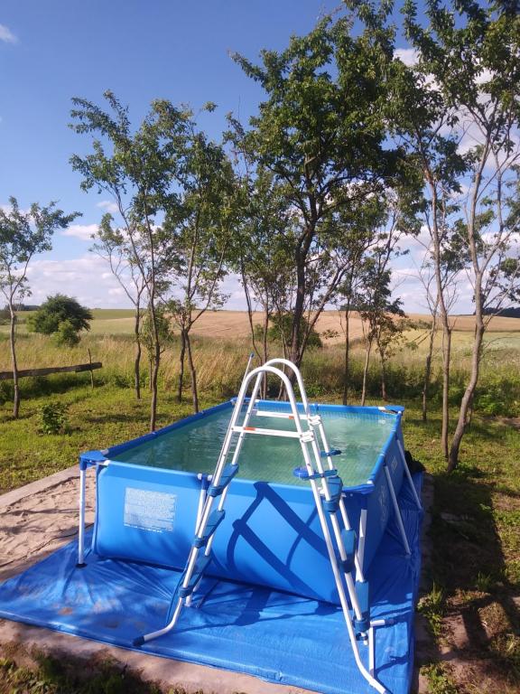 Bazén v ubytování Miejsce Mocy Mazury nebo v jeho okolí