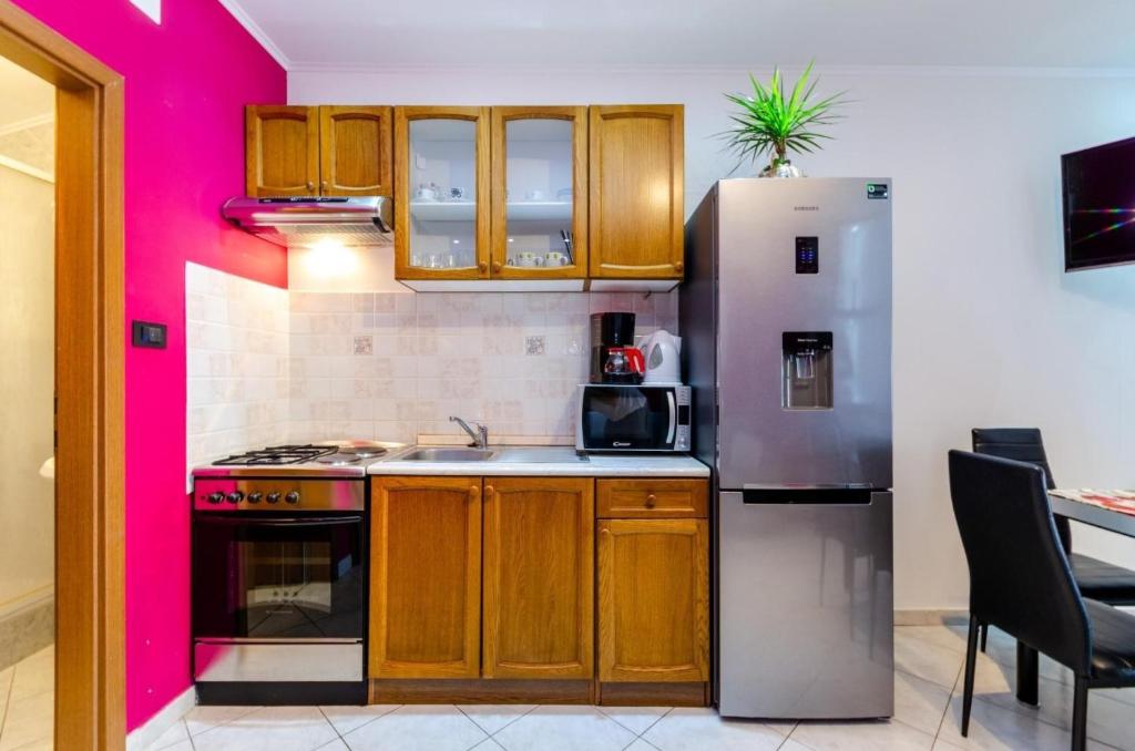 Kuchyň nebo kuchyňský kout v ubytování Apartment in Crikvenica 27606